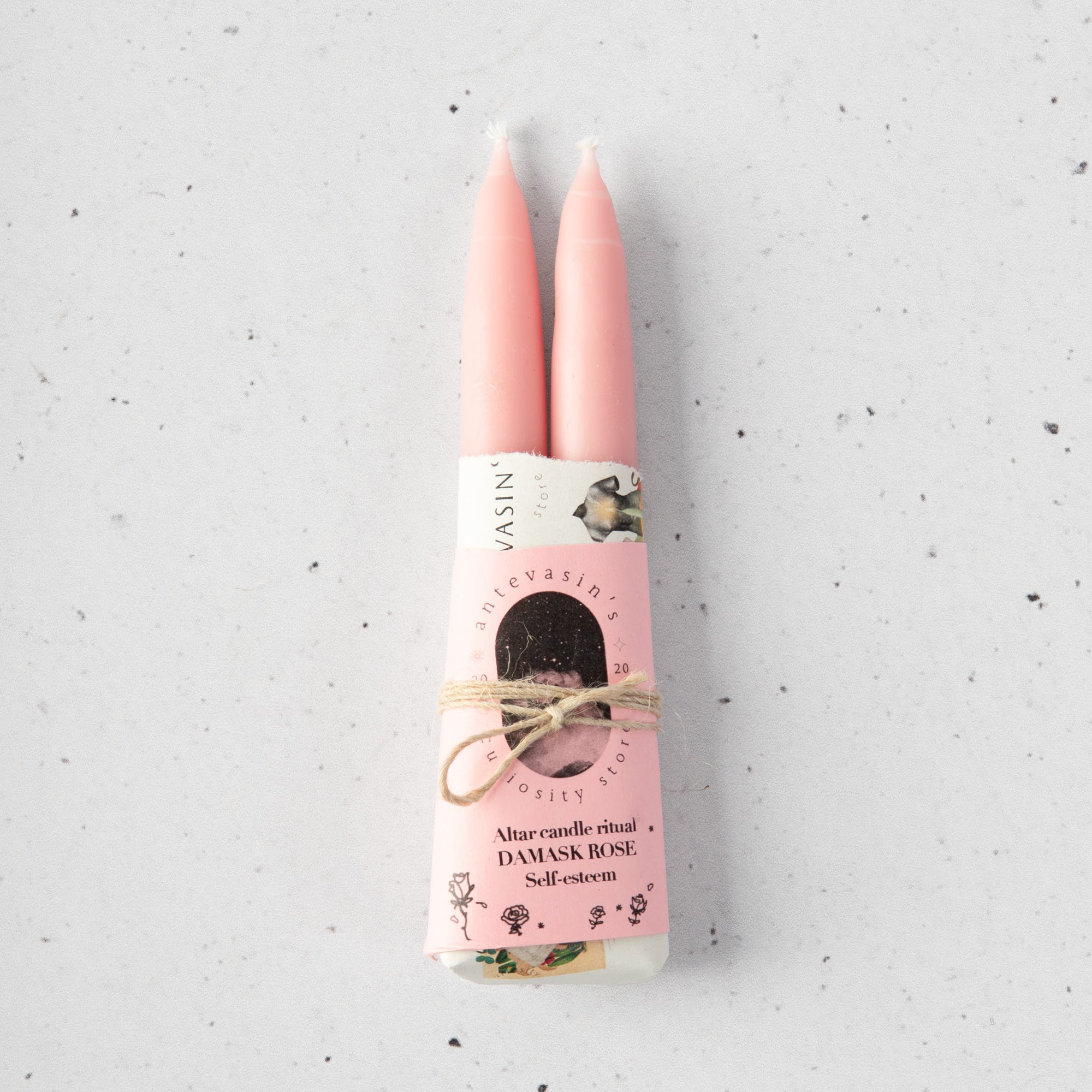 Rosa Damascena Ritual Candle — “Self-Esteem”