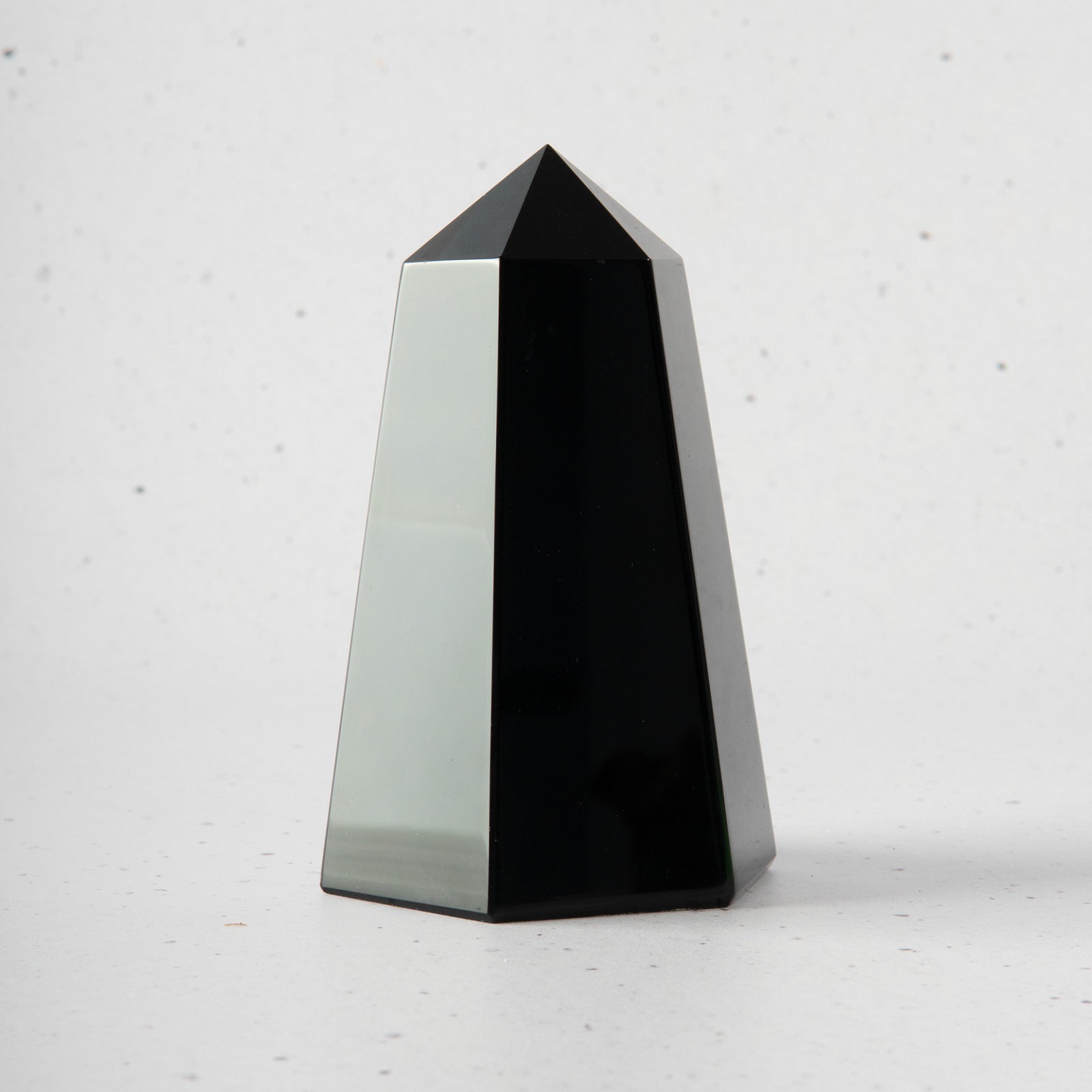 Black Chalcedony — Hexagonal Prism