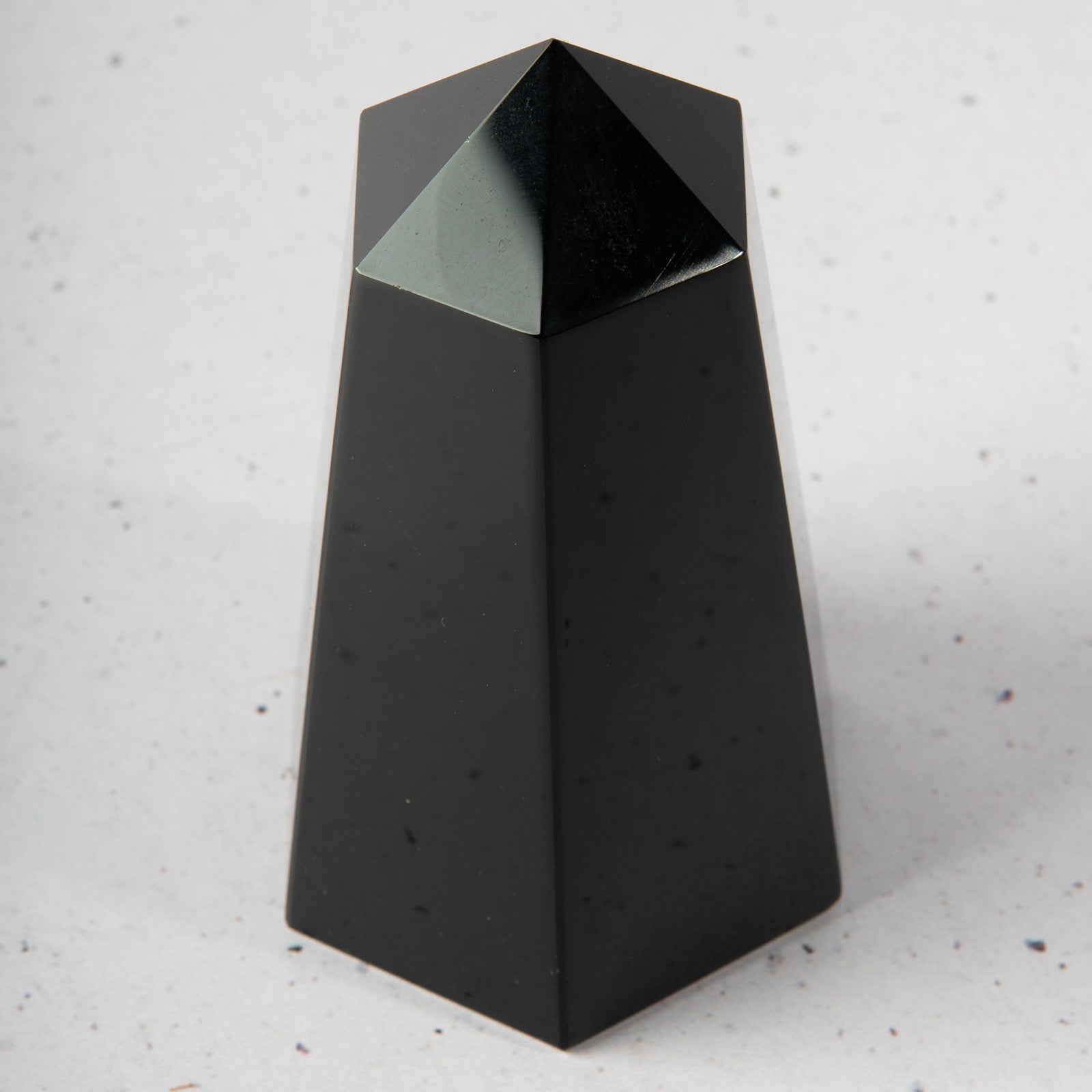 Black Chalcedony — Hexagonal Prism