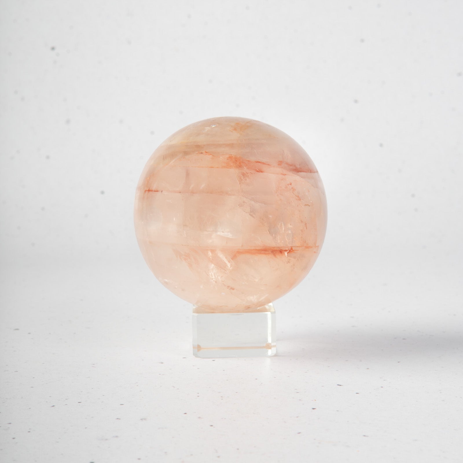 Fire / Hematite Quartz Sphere