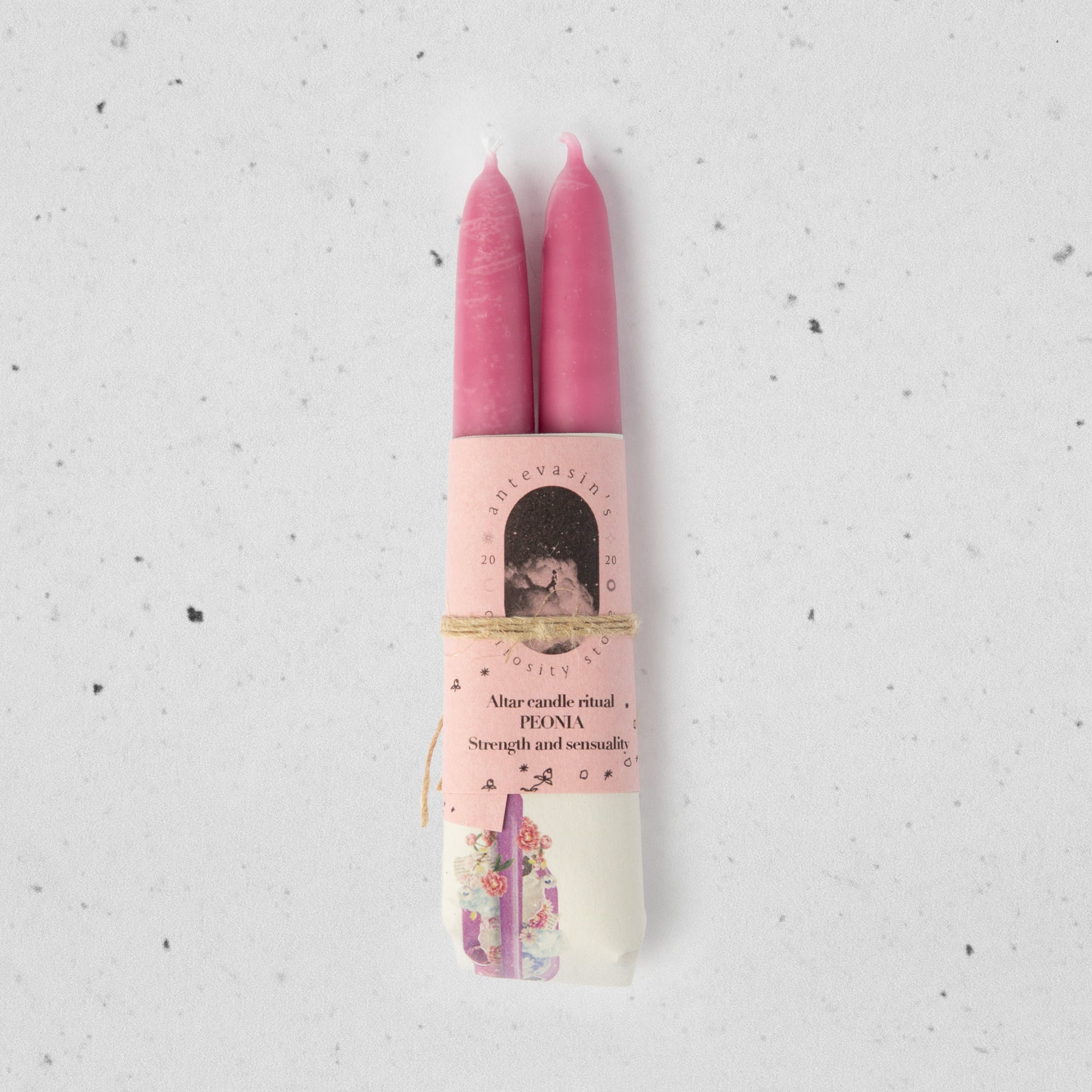 Peonia — Pink Ritual Candle — “Strength and Sensuality”