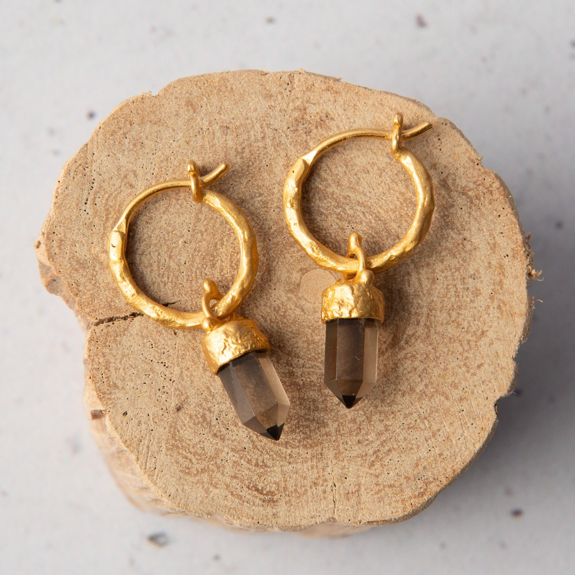 Gentle Warrior — Smoky Quartz Earrings