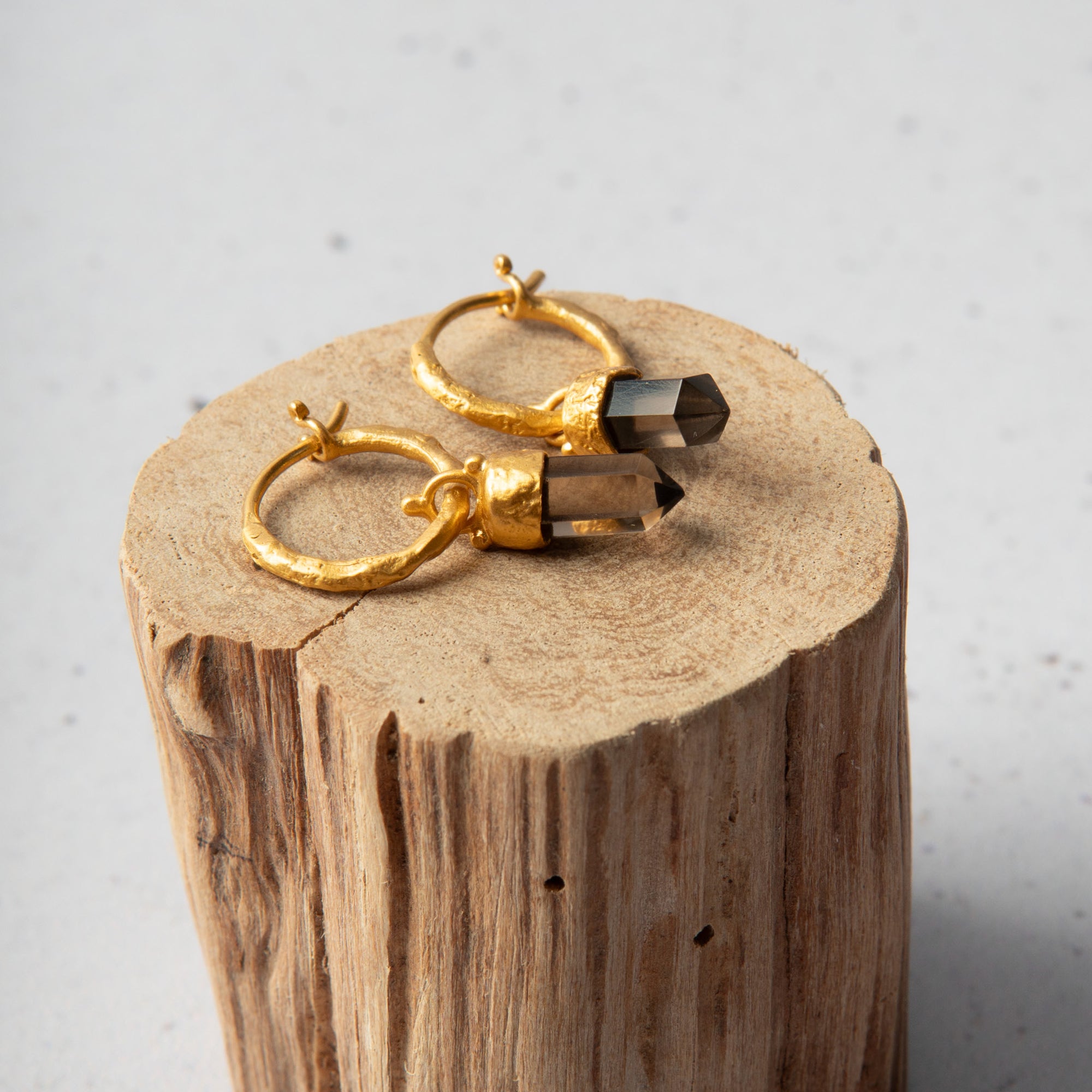 Gentle Warrior — Smoky Quartz Earrings