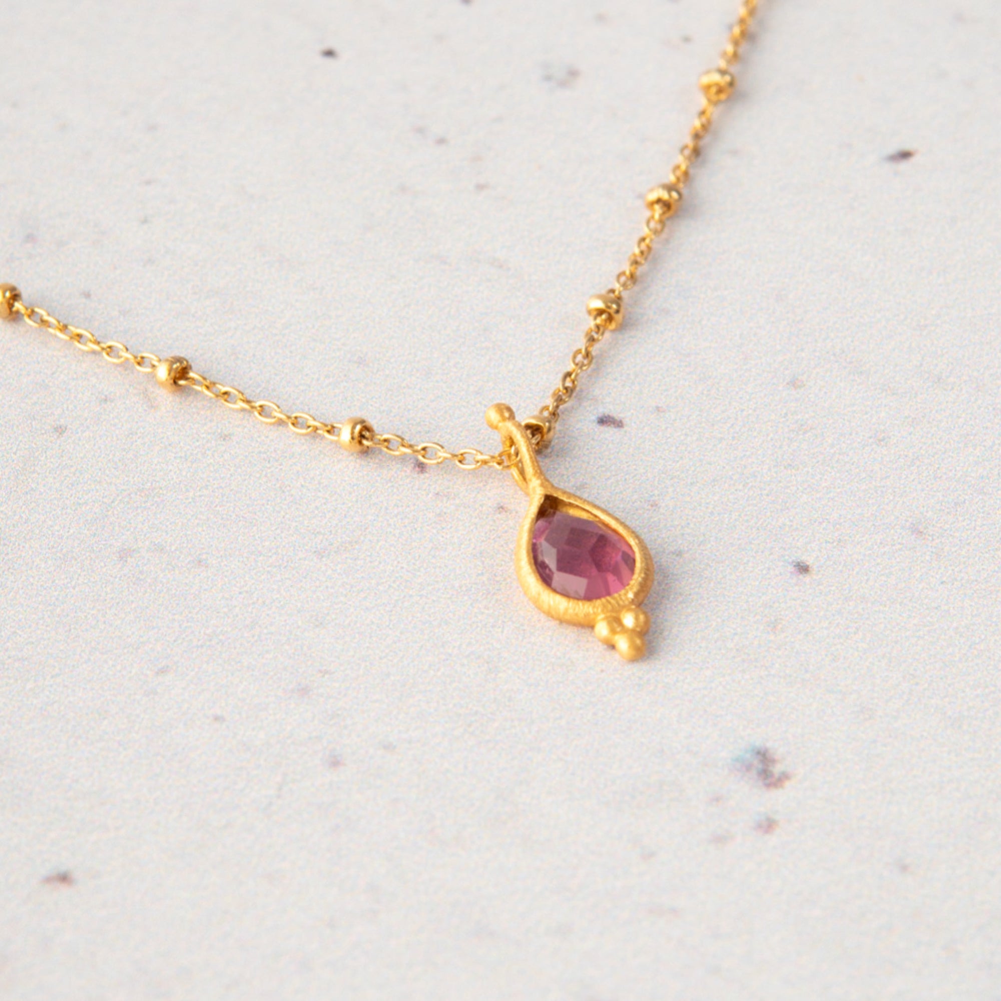 Gentle Heart — Pink Tourmaline Necklace