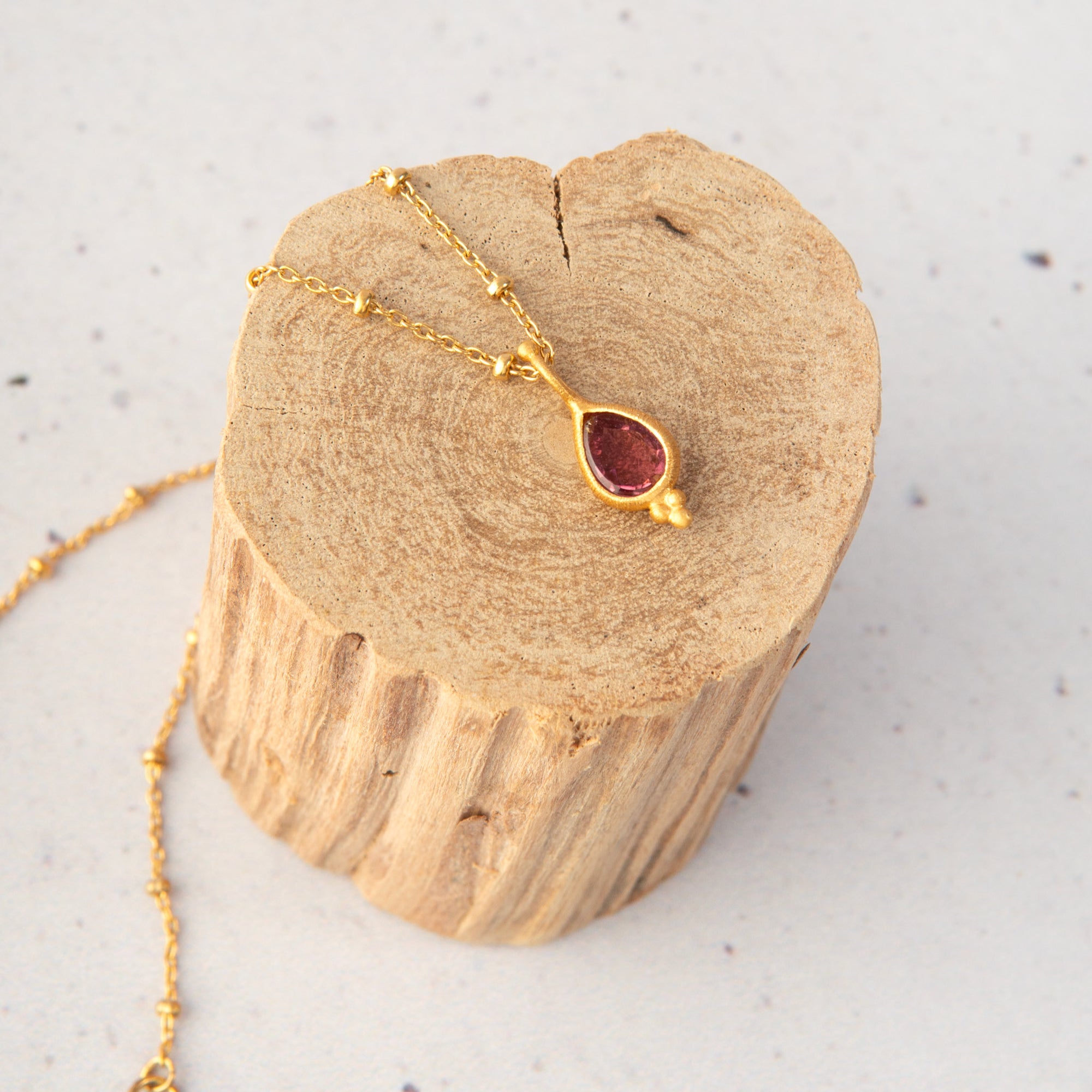 Gentle Heart — Pink Tourmaline Necklace