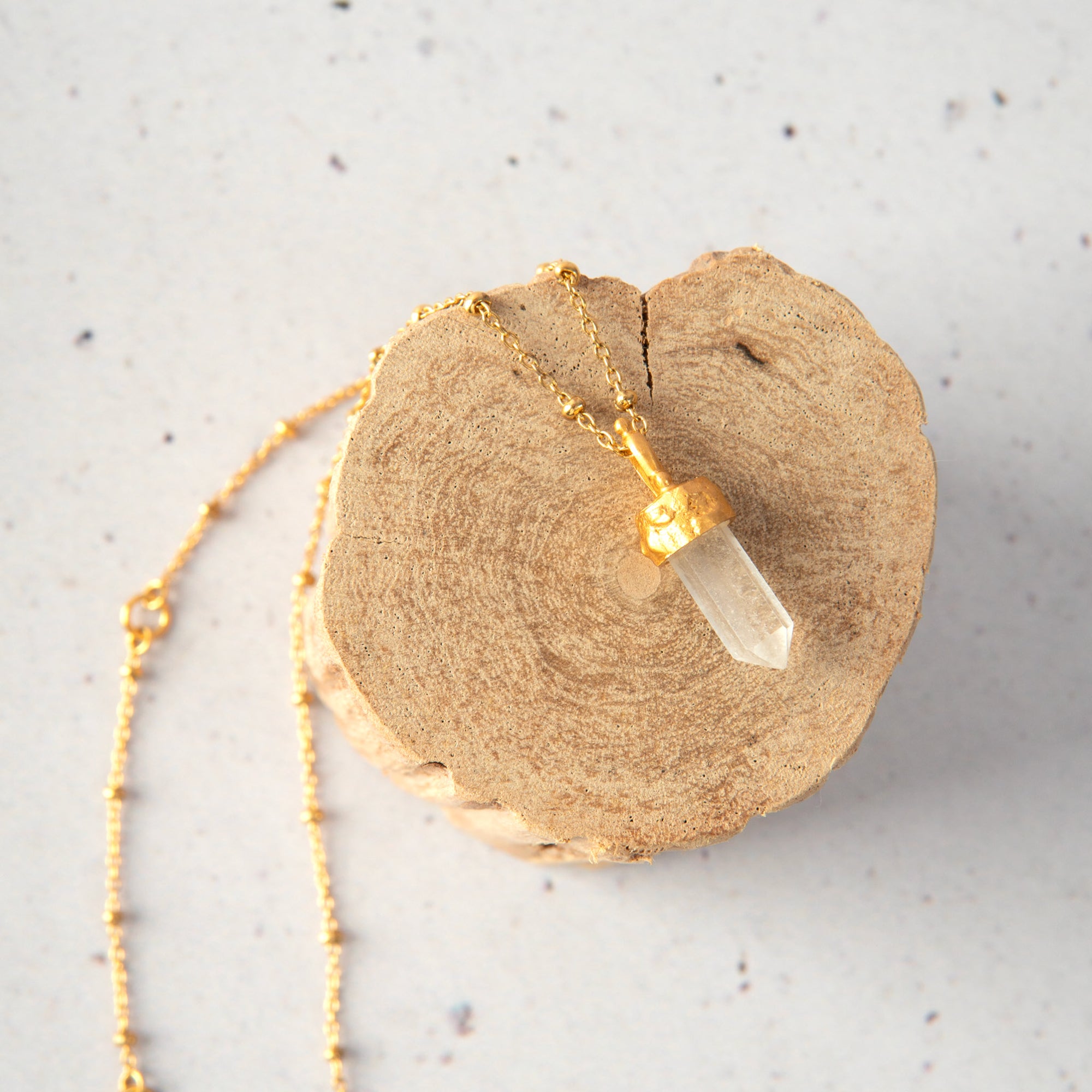 Divine Purpose — Clear Quartz Necklace