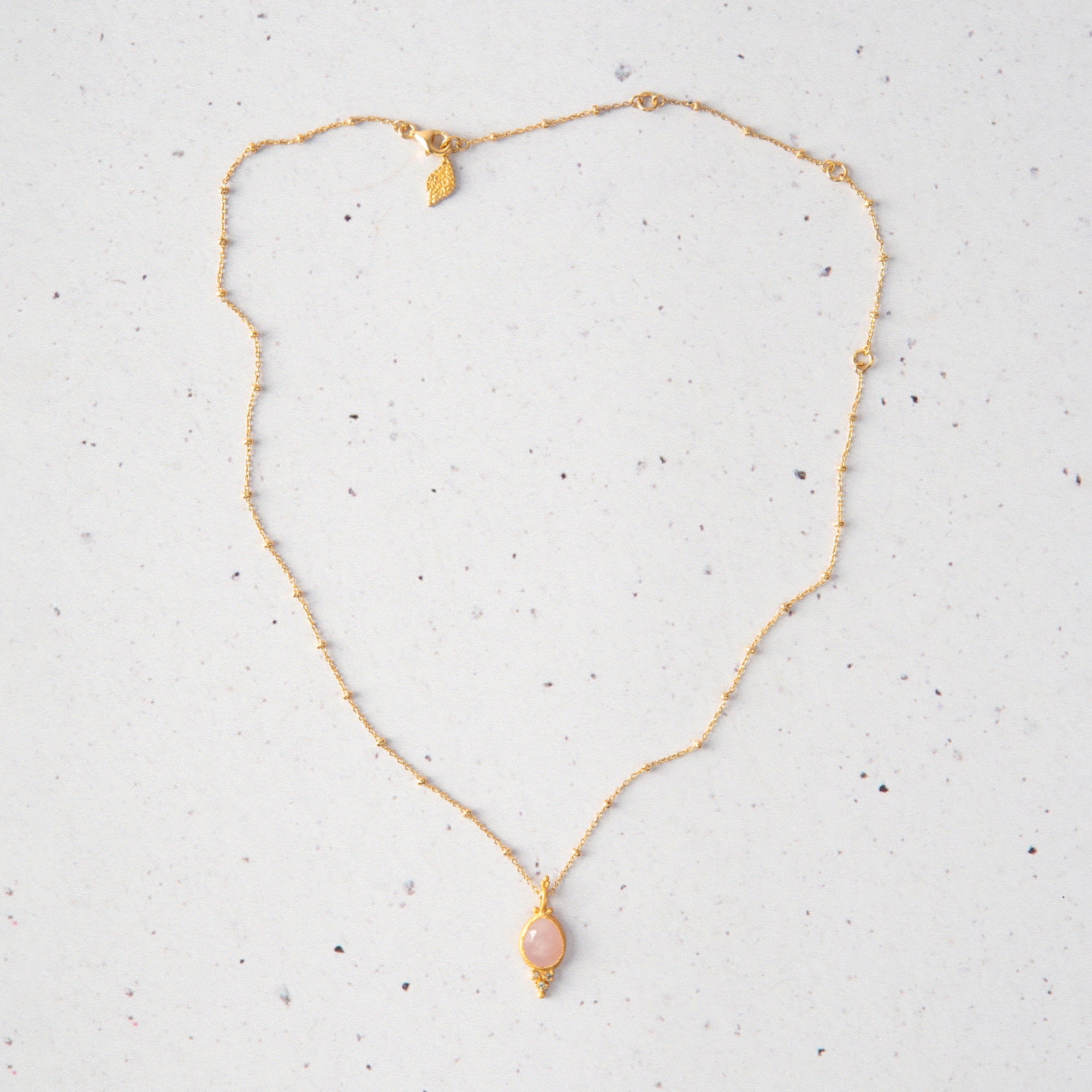 Heart Wide Open — Morganite Hoop Necklace