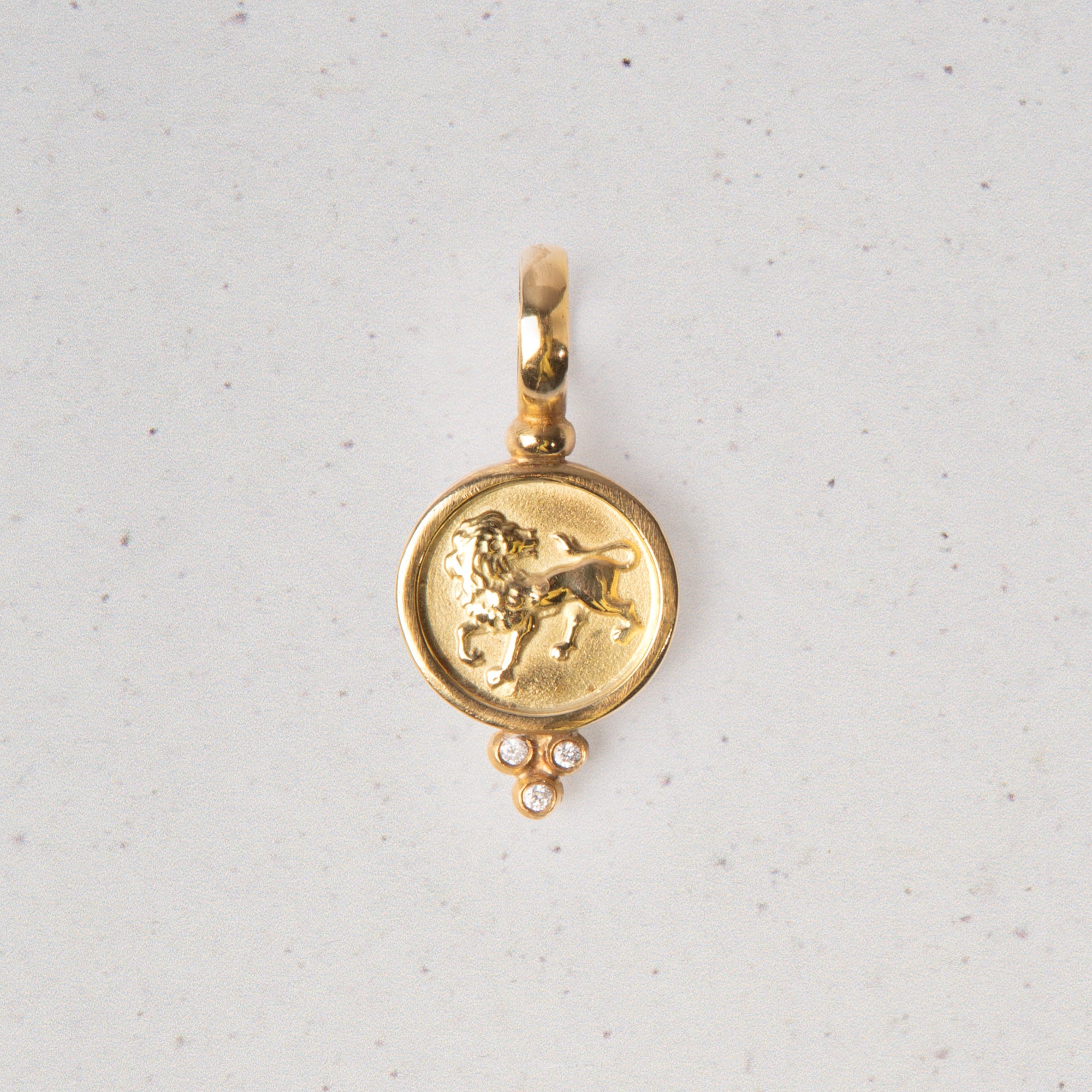 18 Karat Gold Zodiac Pendants with Diamonds
