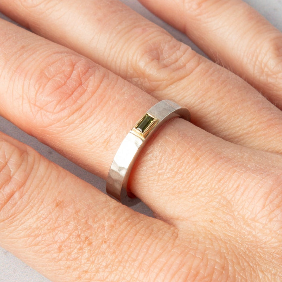 Green Tourmaline ring