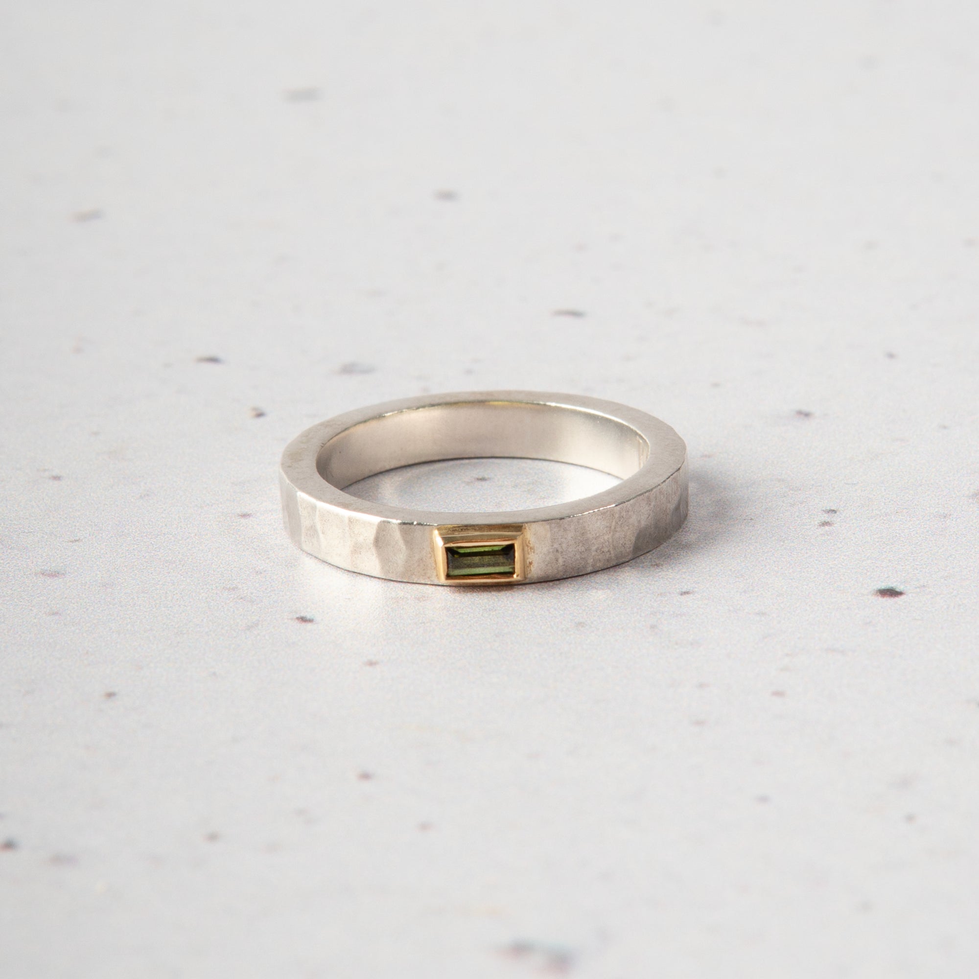 Green Tourmaline ring