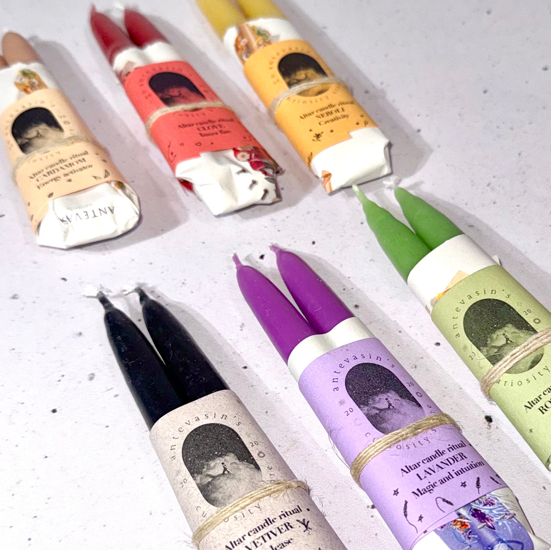 Bougie rituelle Vétiver — « Lâcher prise »